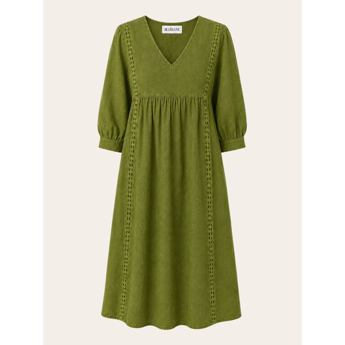 Fleur Luchtige Zomerjurk Groen