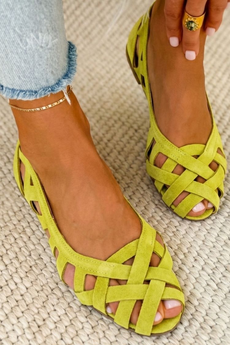 Hina sandalen Neongroen