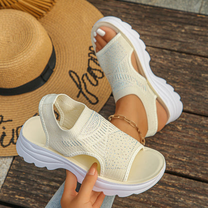 Celestia | Luchtige Plateau Mesh Sandalen