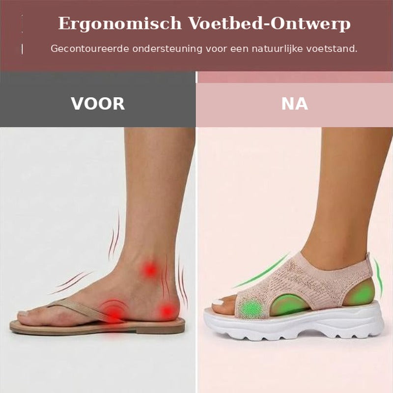 Celestia | Luchtige Plateau Mesh Sandalen