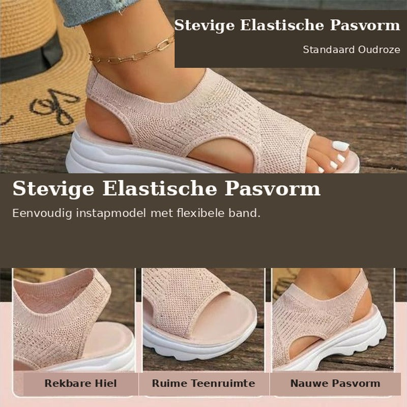 Celestia | Luchtige Plateau Mesh Sandalen