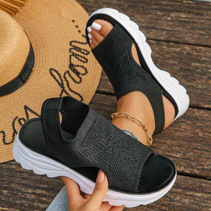 Celestia | Luchtige Plateau Mesh Sandalen