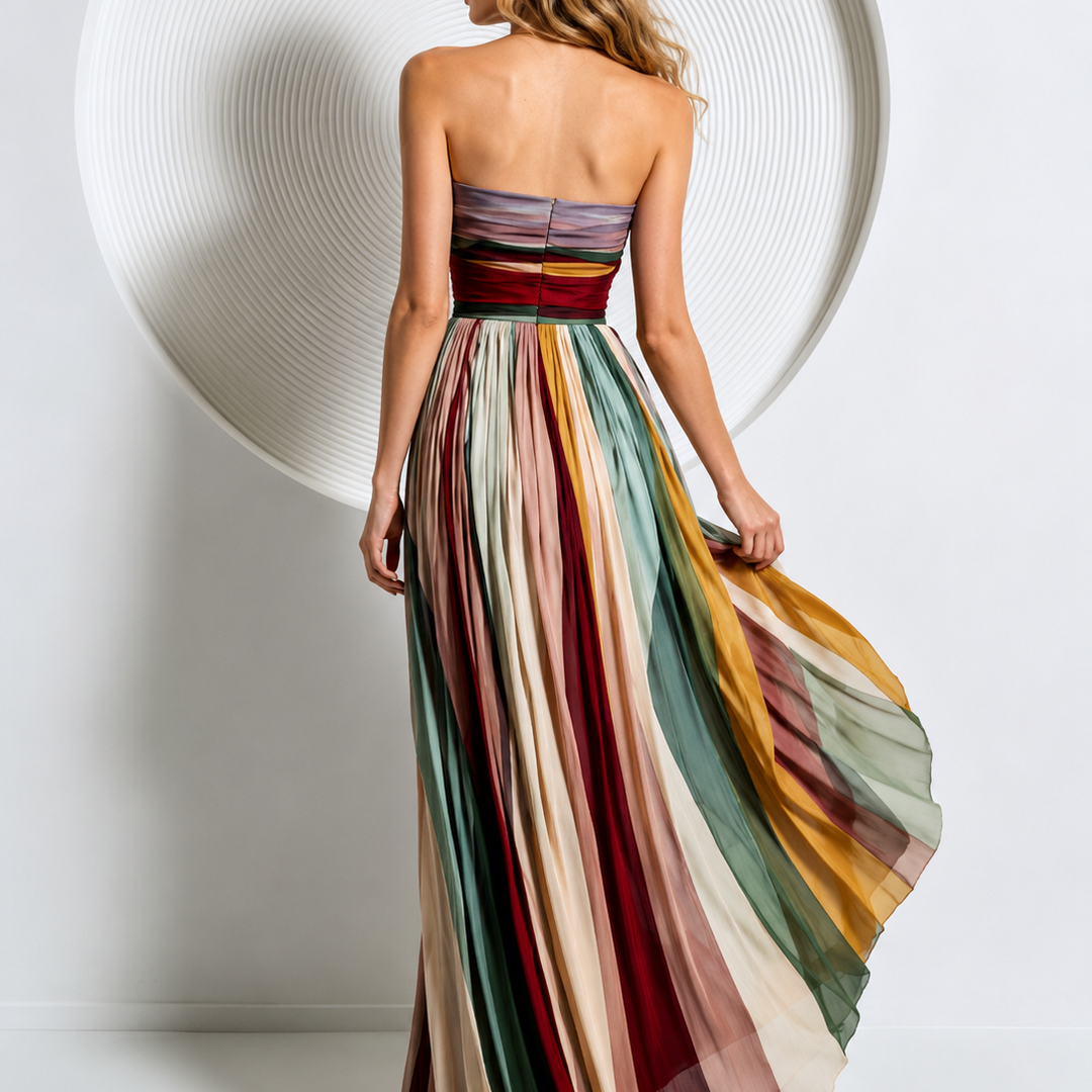 Estelle Vloeiende Boheemse Maxi-jurk