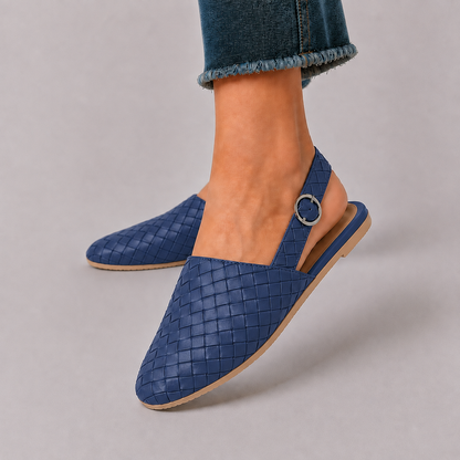 Monica mocassins Blauw