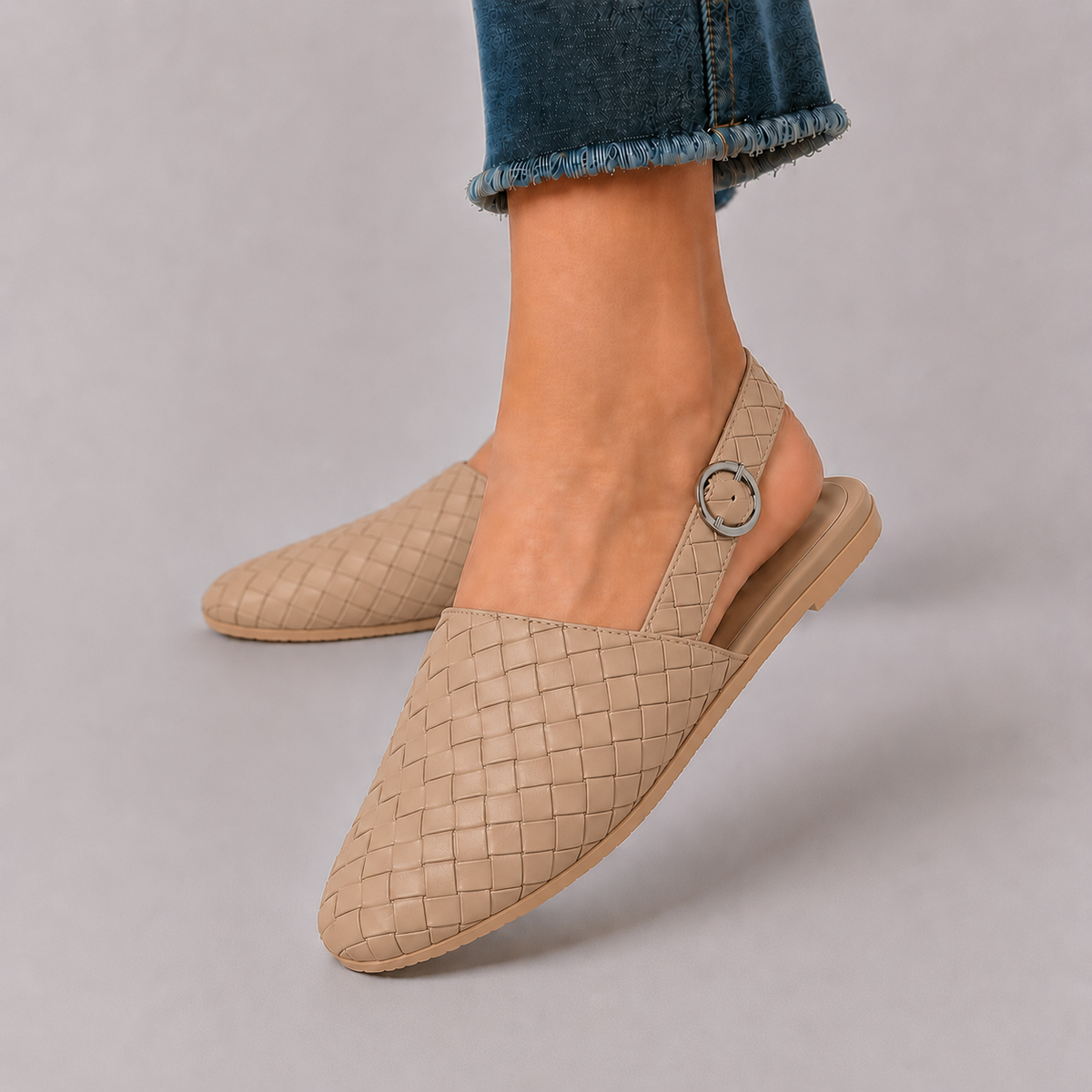Monica mocassins Beige