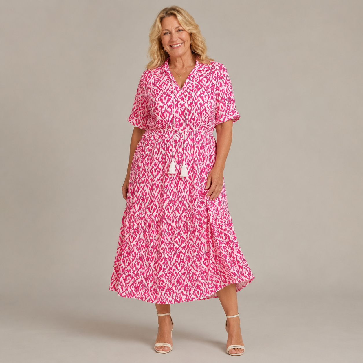 Margaux Flow Jurk - Roze