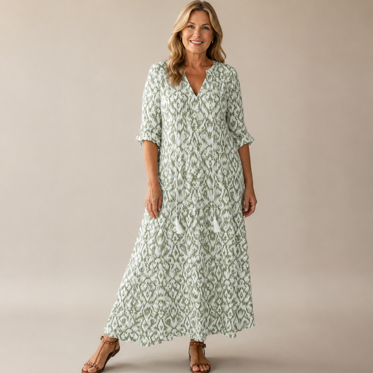 Margaux Flow Jurk - Groen