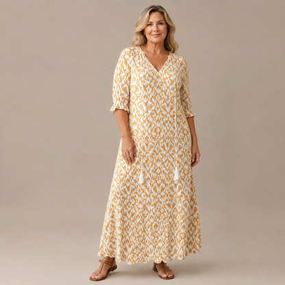 Margaux Flow Jurk - Zandbeige