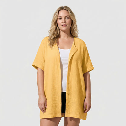 Mathilde | Blouse met Speelse Halslijn