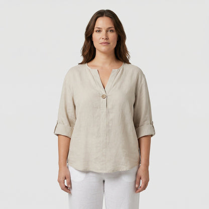Solange | Lichte Blouse van Linnenmix