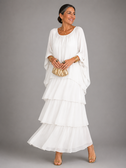 Lara maxi-jurk Wit