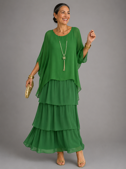 Lara maxi-jurk Lichtgroen
