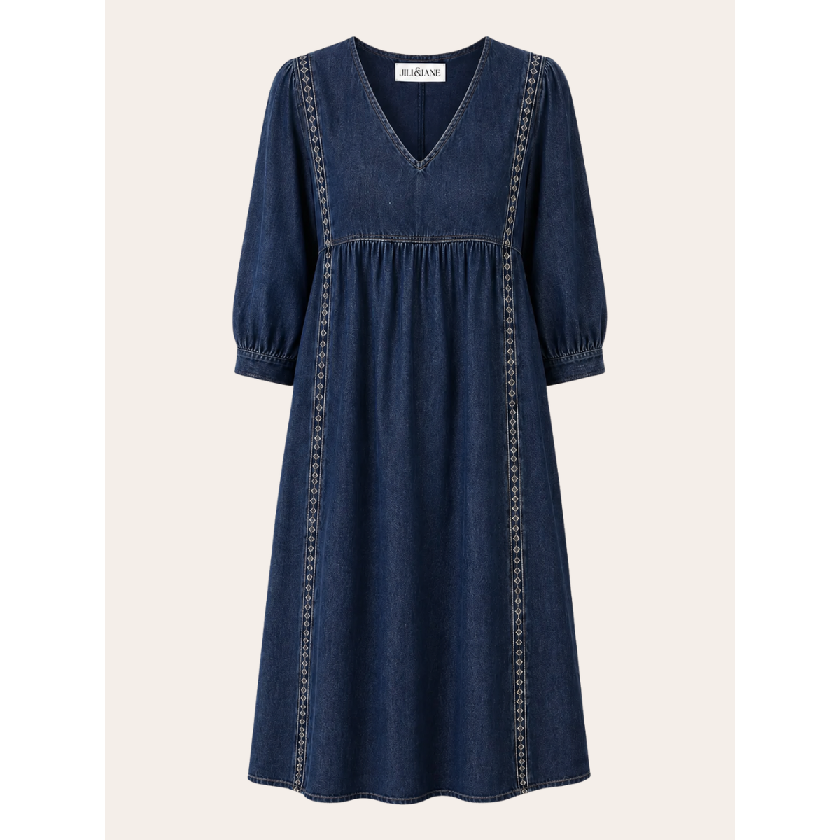 Fleur Luchtige Zomerjurk Donkerblauw