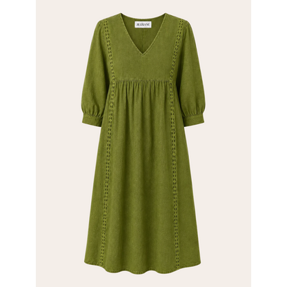 Fleur Luchtige Zomerjurk Groen