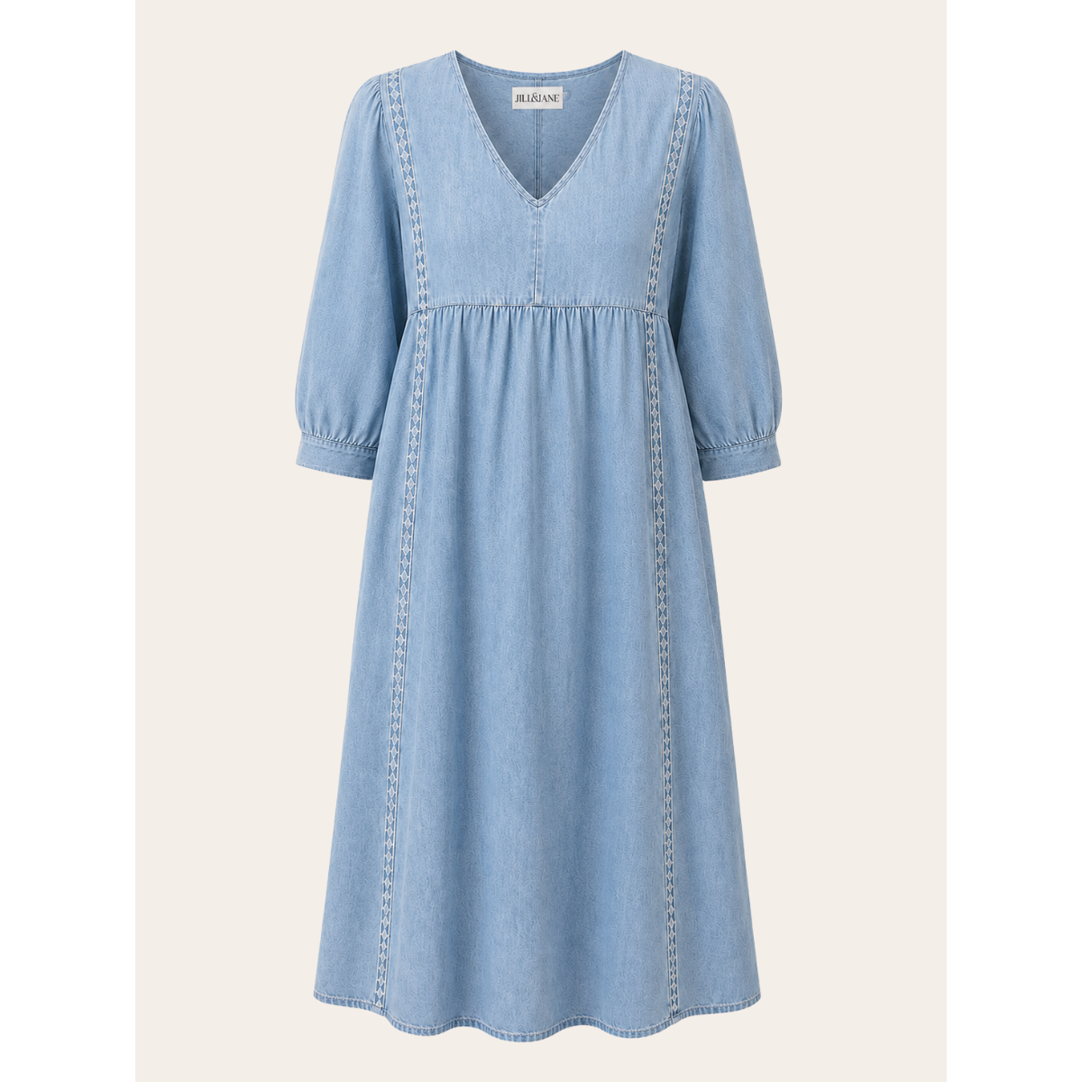Fleur Luchtige Zomerjurk Lichtblauw