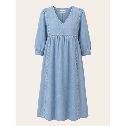 Fleur Luchtige Zomerjurk Lichtblauw