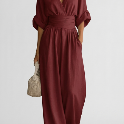 Odile jumpsuit - Bordeauxrood