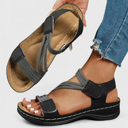 Isla Comfort Sandalen - Zwart