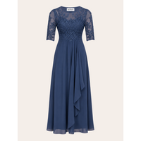 Jolie | Luchtige Donkerblauwe Jurk