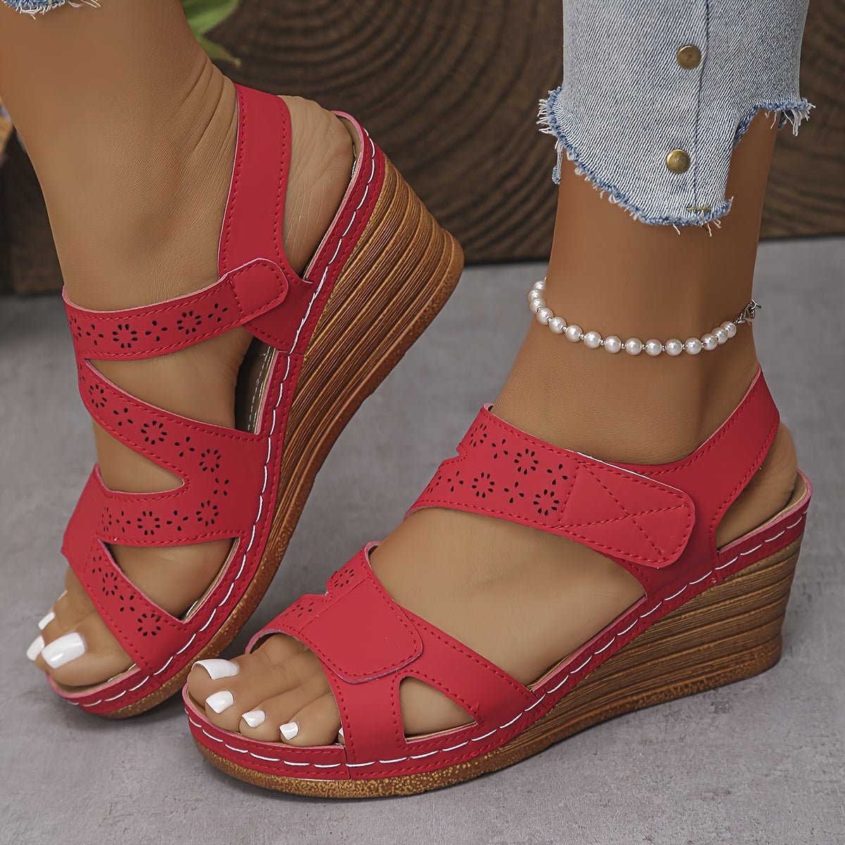 Fabienne Orthopedische Comfortsandalen Rood