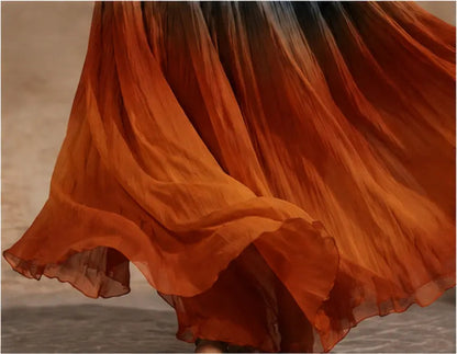 Romy Ombré Maxi-jurk detail 3