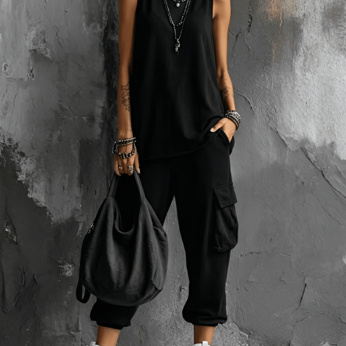 Marisol stadsoutfit - Zwart