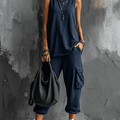 Marisol stadsoutfit - Marineblauw