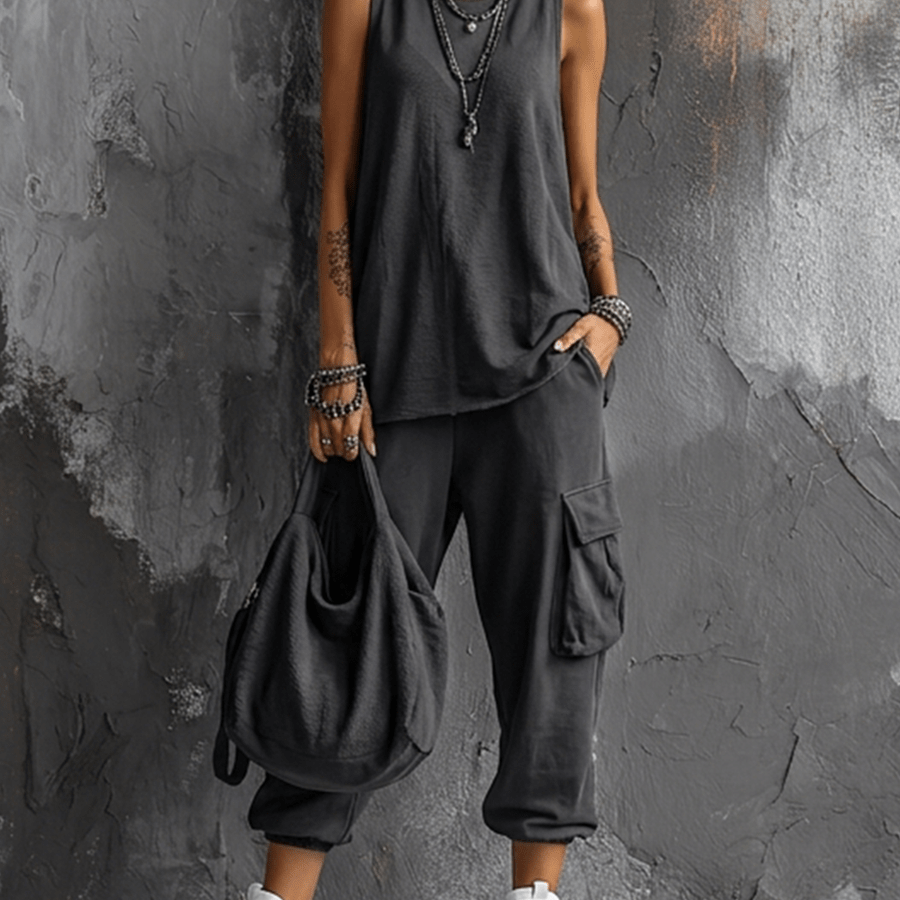 Marisol stadsoutfit - Donkergrijs