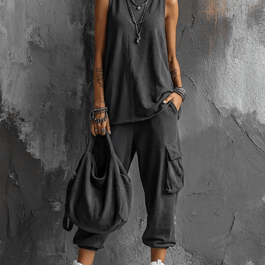 Marisol stadsoutfit - Donkergrijs