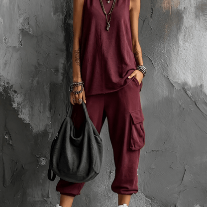Marisol stadsoutfit - Bordeaux